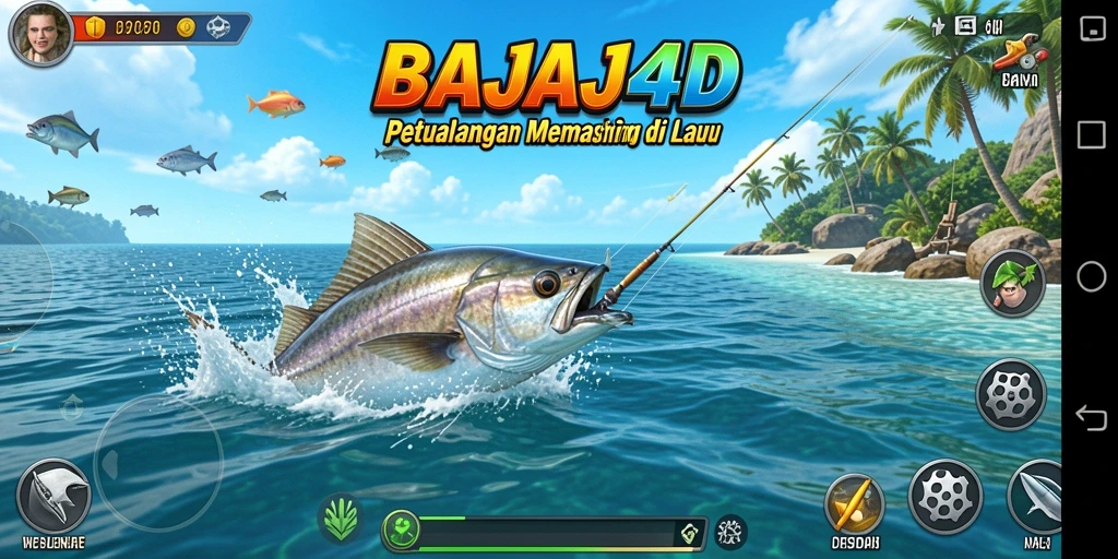 Screenshot utama <strong>BAJAJ4D</strong> dengan aksi memancing yang menawan.