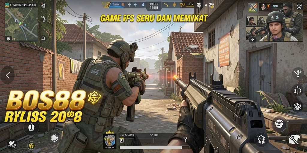 Screenshot menampilkan aksi intens dalam gameplay FPS.