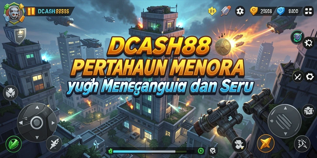 Tampilan gameplay IDCASH88 yang intens dan seru dalam Tower Defense.