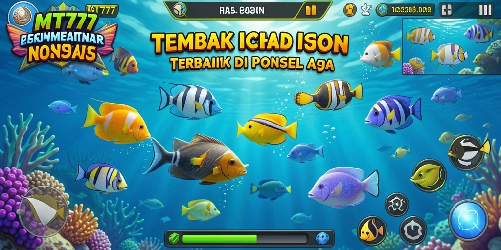 Screenshot gameplay MT777 menampilkan aksi tembak ikan yang seru.