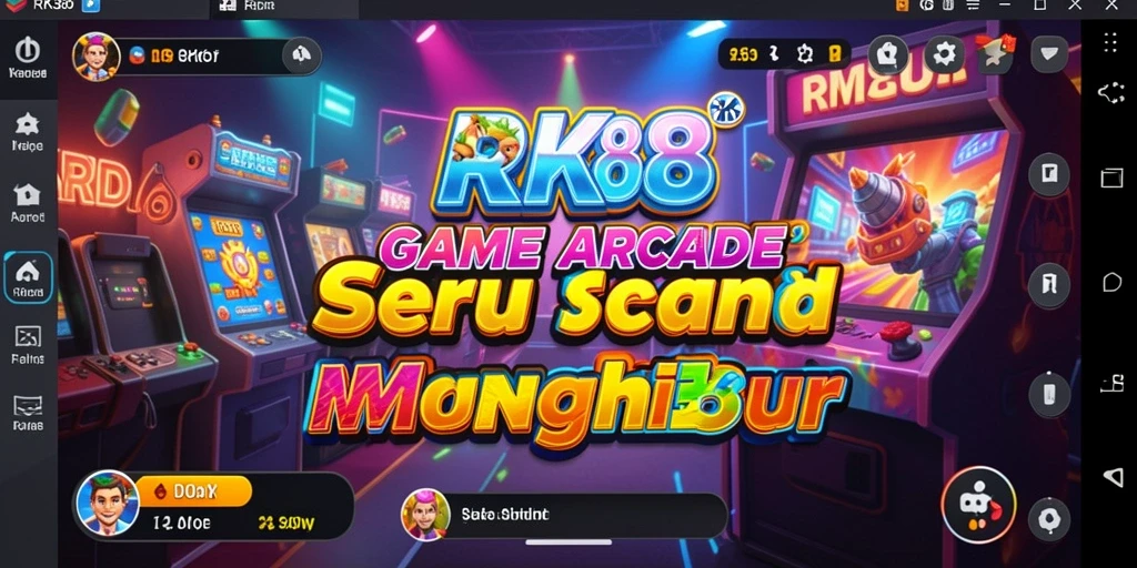 Tampilan screenshot RK88 menunjukkan momen seru gameplay Arcade yang menghibur.