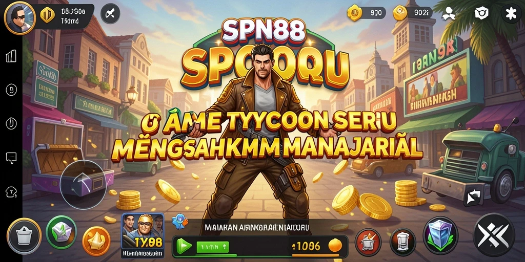 Tampilan gameplay SPN88 menampilkan aksi manajemen bisnis yang mendebarkan.