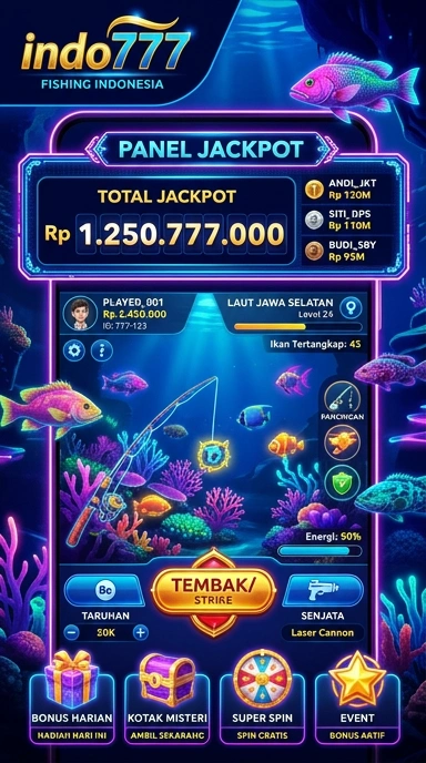 Tampilan aplikasi indo777 yang sederhana dan intuitif.